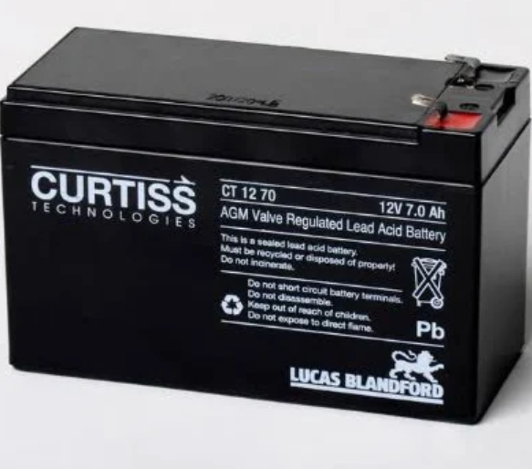 Batería Curtiss 12v7AH